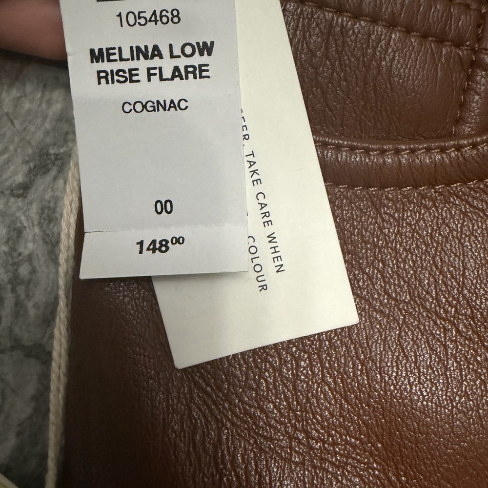 Aritzia Low Rise Flare Pants in Cognac